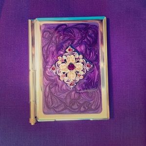Handcrafted Bejeweled Metal Notepad